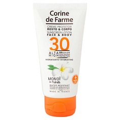 SUNSCREEN LOTION Face&Body Cолнцезащитный крем для лица и тела с монои Таити SPF30 Corine de Farme