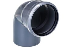 Отвод канализационный Силикон D 110х87° полипропилен (серый) Sinikon