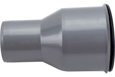 Патрубок Синикон D 50 мм переходной на чугун полипропилен (серый) Sinikon