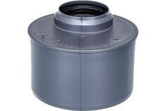 Переходник канализационный Синикон D 110х50 мм укороченный полипропилен (серый) Sinikon