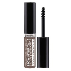 Гель для бровей LUXVISAGE Гель-корректор для бровей с микрофиброй "Brow styler"3in1
