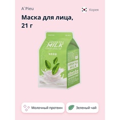 APIEU Маска для лица зеленый чай (с молочными протеинами) 21 A'pieu