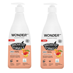 Гель для мытья посуды WONDER LAB Эко гель для мытья посуды сливочные фрукты 1100