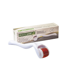 Массажер для лица BEAUTY SHINE Мезороллер 540 титановых игл, размер 1,00.