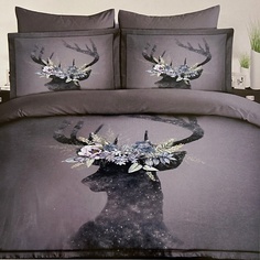 Комплект постельного белья ARYA HOME COLLECTION Постельное белье Digital Deer