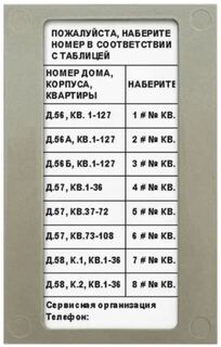 Блок индикации VIZIT БВД-432NP для домофона используется в комплекте с блоком вызова БВД-431х, -432х,-433х