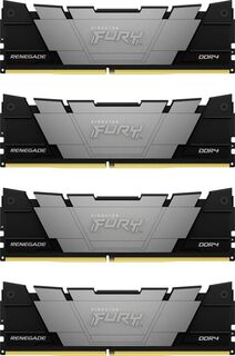 Модуль памяти DDR4 64GB (4*16GB) Kingston FURY KF436C16RB12K4/64 Renegade Black XMP PC4-28800 3600MHz CL16 2RX8 1.35V 288-pin 8Gbit
