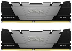 Модуль памяти DDR4 32GB (2*16GB) Kingston FURY KF432C16RB12K2/32 Renegade Black XMP PC4-25600 3200MHz CL16 2RX8 1.35V 288-pin 8Gbit