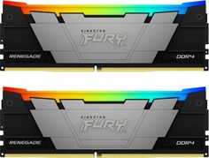 Модуль памяти DDR4 64GB (2*32GB) Kingston FURY KF436C18RB2AK2/64 Renegade RGB Black XMP PC4-28800 3600MHz CL18 2RX8 1.35V 288-pin 16Gbit