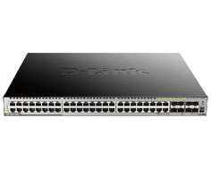 Коммутатор PoE D-link DGS-3630-52PC/A1ASI 44x10/100/1000Base-T PoE (370Вт), 4xCombo 100/1000Base-T/SFP, 4x10GBase-X SFP+, L3, stack