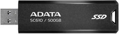 Внешний SSD USB 3.2 Gen 2 Type-A ADATA SC610-500G-CBK/RD SC610 500GB 550/500MB/s black