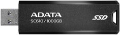 Внешний SSD USB 3.2 Gen 2 Type-A ADATA SC610-1000G-CBK/RD SC610 1TB 550/500MB/s black