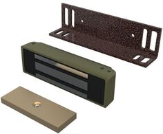 Замок электромагнитный VIZIT VIZIT-ML370-40-50 (9-15VDC, 0,6А, 370кг, встроенный модуль перемагничивания, монтажный комплект, уголок 40х50мм)