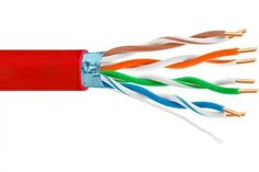 Кабель витая пара F/UTP 5e кат. 4 пары 5bites FS5525-305B-LSZH SOLID,24AWG,COPPER,LSZH,RED,305M