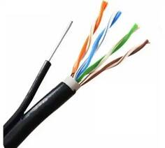 Кабель витая пара U/UTP 5e кат. 4 пары 5bites US5525-305BPE-M SOLID,24AWG,COPPER,PVC+PE,BLACK,OUTDOOR,MSGR,DRUM,305M