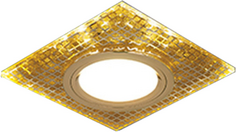 Светильник Gauss BL077 Backlight Квадрат. Золото/Кристалл/Золото, Gu5.3, LED 2700K