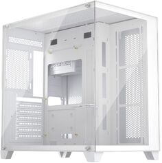 Корпус ATX 1STPLAYER MV8-TP-WH белый, без БП, боковая панель из закаленного стекла, 2*USB3.0, USB2.0, HD audio