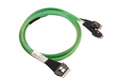 Кабель интерфейсный SAS Amphenol RSL74-9219 (05-60004-00) Slimline SASx8 (SFF8654) -to- 2 Slimline SASx4 (SFF8654)+ SFF9402, 0.8 M (аналог 05-60004-00 ACD