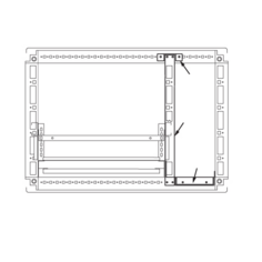 Комплект для создания кабельного отсека DKC R5PFI1840 для шкафов DAE/CQE 1800 x 400, "RAM Block"