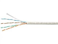 Кабель витая пара U/UTP 5e кат. 4 пары Cabeus UTP-4P-Cat.5e-SOLID-LSZH-GY-LIGHT 0,47мм (24 AWG), LSZH, нг(А)-HF, серый, (305 м)