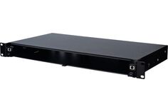 Кросс оптический стоечный 19" выдвижной 1U Datarex DR-471841 без планок и адаптеров, черный