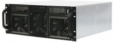Корпус серверный 4U Procase RE411-D2H14-FC-55 2x5.25+14HDD,черный,без блока питания,глубина 550мм,MB CEB 12"x10,5", панель вентиляторов 3*120x25 PWM