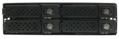 Корзина Procase M2-204-NVME-BK 4 NVMe HDD, черный, с замком, hotswap mobie rack module for 2,5" HDD