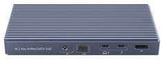 Док-станция Orico TB3-S2 Thunderbolt 3+корпус для SSD с двумя отсеками M.2 SATA/NVME,2*Thunderbolt 3 40 Гбит/с, 1*DP1.4, 1*USB3.1 Gen 2 Type-A, 2*USB3