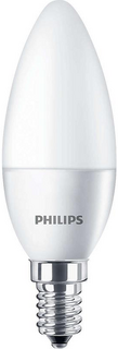 Лампа светодиодная Philips 929002972717 7W, 806lm, E14, 840, B38, матовая