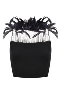 Топ с отделкой перьями Giuseppe di Morabito