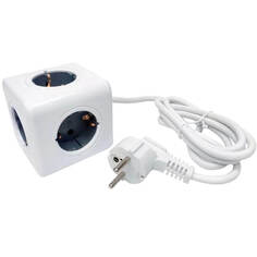 Удлинитель RocketSocket Cube Extended 1403, белый-серый (GNS1403)