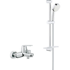 Смеситель для ванны Grohe Eurosmart Cosmopolitan с душевым гарнитуром, хром (32831000, 26083002)