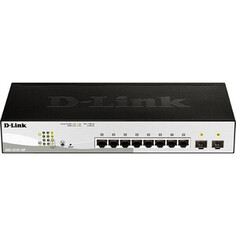 Коммутатор D-Link DGS-1210-10P/FL1A 10 портов (8x 1Gbs PoE, 2x 1Gbs SFP, настраиваемый L2) (DGS-1210-10P/FL1A)