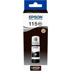 Контейнер с чернилами Epson 115 C13T07C14A, 70 мл, 6700 к., черный