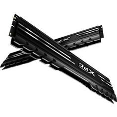 Память оперативная ADATA 16GB DDR4 UDIMM, XPG GAMMIX D10, 3200MHz CL16-20-20, 1.35V, Черный Радиатор AX4U320016G16A-SB10