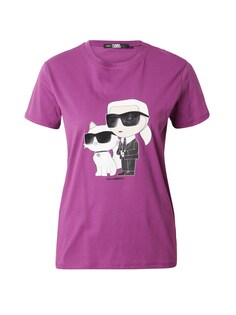 Рубашка Karl Lagerfeld Ikonik, фиолетовый