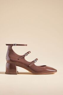 Туфли на каблуках Vicenza Mary Jane с тройными ремешками, коричневый Vicenza)