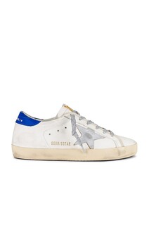 Кроссовки Golden Goose Superstar, цвет Cream, Silver, &amp; Blue