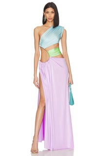Платье Bronx and Banco Jamilia One Shoulder Gown, цвет Lilac &amp; Multicolor