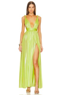 Платье Bronx and Banco Goddess Gown, цвет Neon Yellow