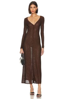 Платье MISA Los Angeles Rafael Cardigan, цвет Chocolate Shimmer