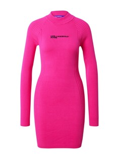 Вязанное платье Karl Lagerfeld, розовый