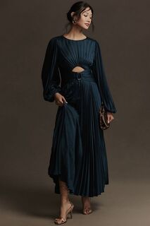 Платье миди Acler Karatta, темно-синий