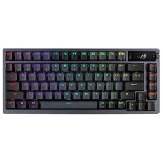 Игровая беспроводная клавиатура Asus ROG Azoth, NX Brown, PBT, английская раскладка, черный