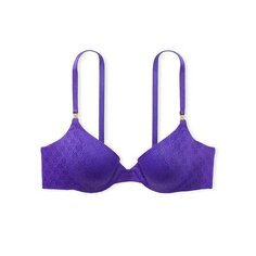 Бюстгальтер Victoria&apos;s Secret Icon Very Sexy Smooth Logo Lace Push-Up Demi, фиолетовый