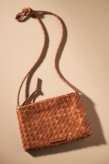 Loeffler Randall Marison Тканая сумка через плечо в стиле сафари, коричневый