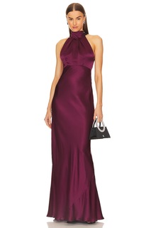 Платье SALONI Michelle, цвет Wine &amp; Black