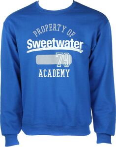 Толстовка с круглым вырезом Sweetwater «Property of Sweetwater Academy» — Хизер королевский синий, большой размер