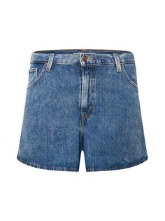 Обычные джинсы Levis Plus PLUS HW MOM SHORT MED INDIGO - FLAT FINISH, синий