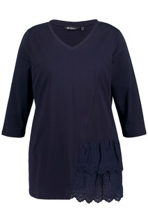 Рубашка Ulla Popken 802208, морской синий